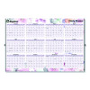 Yearly Laminated Wall Calendar, Passion Floral Artwork, 36 x 24, White/Multicolor Sheets, 12-Month (Jan To Dec): 2026