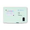 Magnetic Glass Dry Erase Board, 36" x 24", Opaque White Surface