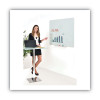 Magnetic Glass Dry Erase Board, 36" x 24", Opaque White Surface