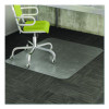 Duramat Moderate Use Chair Mat For Low Pile Carpeted Floors, Rectangular, Beveled Edges, 36" x 48", Clear, Ships Flat