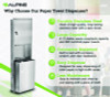 Stainless Steel Recessed Paper Towel Dispenser With Waste Receptacle, 56 x 4 x 17