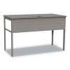 Urban Series Desk Workstation, 47.25" X 23.75" X 29.5", Ash