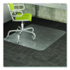 Duramat Moderate Use Chair Mat For Low Pile Carpeted Floors, Rectangular, Beveled Edges, 45" x 53", Clear, Ships Flat