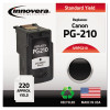 Remanufactured Black Ink, Replacement For Pg-210 (2974B001), 220 Page-Yield
