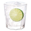 Classicware Tumblers, Rocks Glass, 9 Oz, Plastic, Clear, 16/Bag, 15 Bag/Carton