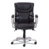 Emerson Task Chair, Supports Up To 300 Lb, 18.75" To 21.75" Seat Height, Brown Seat/Back, Silver Base