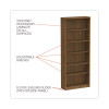 Alera Valencia Series Bookcase, Six-Shelf, 31.75w x 14d x 80.25h, Modern Walnut