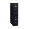 Five-Drawer Economy Vertical File, Letter-Size File Drawers, 15" x 26.5" x 61.37", Black