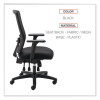 Alera Envy Series Mesh High-Back Multifunction Chair, Supports Up To 250 Lb, 16.88" To 21.5" Seat Height, Black