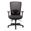 Alera Envy Series Mesh High-Back Multifunction Chair, Supports Up To 250 Lb, 16.88" To 21.5" Seat Height, Black