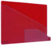 Colored Poly End Tab "Out" Guides, 1/3-Cut: Bottom Position, For Letter Size Files, Red, 25/Box