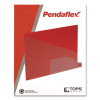 Colored Poly End Tab "Out" Guides, 1/3-Cut: Bottom Position, For Letter Size Files, Red, 25/Box