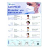 Three-Ply Disposable Face Mask, Paper, One Size Fits Most, 50/Box