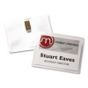 Clip-Style Name Badge Kit, Clear, 3 x 4 Insert, 50 Badges/Box, 5 Boxes/Carton