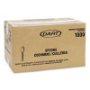 Reliance Mediumweight Cutlery, Individually Wrapped, Spoon, Plastic, White, 1,000/Carton