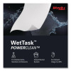 Power Clean Wipers For Solvents Wettask Customizable Wet Wiping System, 6 x 12, Unscented, 95/Roll, 6 Rolls/1 Bucket/Carton