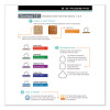 Everlife Moderate Use Chair Mat For Low Pile Carpeted Floors, Rectangular With Lip, Crystal Edges, 45" x 53", Clear