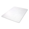 Economat Non-Studded All Day Use Chair Mat For Hard Floors, Rectangular, 45" x 53", Clear, Ships Flat