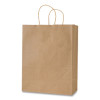 Get Reddi Paper Bags, Pixie Size, 60# Basis Weight, Twisted Rope Handles, 10" x 5" x 13", Brown, 250/Carton