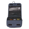 Fabric Toiletry Bag, 8.66 x 3.35 x 8.46, Blue