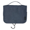 Fabric Toiletry Bag, 8.66 x 3.35 x 8.46, Blue