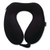 Memory Foam Fabric Travel Pillow, One Size Fits Most, 9.84 x 5.5 x 11, Black