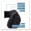 Memory Foam Fabric Travel Pillow, One Size Fits Most, 9.84 x 5.5 x 11, Black