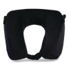 Memory Foam Fleece Travel Pillow, One Size Fits Most, 9.84 x 4.1 x 9, Black