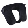 Memory Foam Fleece Travel Pillow, One Size Fits Most, 9.84 x 4.1 x 9, Black
