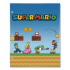 Licensed Two-Pocket Folder, Super Mario, Side: 3-Hole Punched, Accommodates (50) 11 x 8.5 Sheets, Multicolor