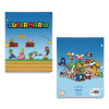 Licensed Two-Pocket Folder, Super Mario, Side: 3-Hole Punched, Accommodates (50) 11 x 8.5 Sheets, Multicolor