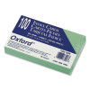 Index Cards, 3 x 5, Green, 100/Pack
