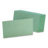 Index Cards, 3 x 5, Green, 100/Pack