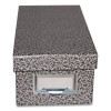 Index Card File Box, Holds 1,000 4 x 6 Cards, 6.63 x 11.63 x 5, Fiberboard, Black Agate