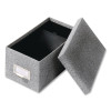 Index Card File Box, Holds 1,000 4 x 6 Cards, 6.63 x 11.63 x 5, Fiberboard, Black Agate