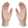 Industrial Vinyl Gloves, Powder-Free, X-Large, 3 Mil Thick, 9.5" Long, Clear, 100/Box