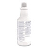 Crew Restroom Floor And Surface Non-Acid Disinfectant Cleaner Empty Spray Bottle, 32 Oz, Clear