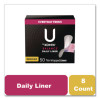 Balance Daily Wrapped Panty Liners, Light Absorbency, 50/Pack, 8 Packs/Carton
