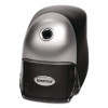 Quietsharp Executive Electric Pencil Sharpener, Ac-Powered, 4 x 7.5 x 5.13, Black/Silver, 6/Carton