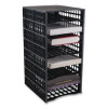 Literature Organizer, 8 Sections, 21 x 12.25, Black