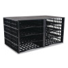 Literature Organizer, 8 Sections, 21 x 12.25, Black