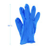 Blue Disposable Nitrile Gloves, 370 Series, Powder-Free, Small, 3 Mil Thick, 9.5" Long, Blue, 100/Box, 10 Boxes/Carton
