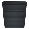 Brigade 700 Series Lateral File, 4 Legal/Letter-Size File Drawers, Charcoal, 42 x 18 x 52.5