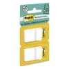 Standard Page Flags In Dispenser, 1" Wide, White, 50 Flags/Dispenser, 2 Dispensers/Pack, 24 Packs/Carton