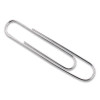 Recycled Jumbo Paper Clips, Smooth, Silver, 100/Box, 50 Boxes/Carton