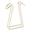 Double-Sided Coat Clip Cubicle Accessory, Metal, Brass