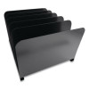Steel Vertical File Organizer, 5 Sections, Letter Size Files, 11 X 12.5 X 7.75, Black