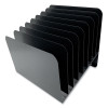 Steel Vertical File Organizer, Inclined, 8 Sections, Letter Size Files, 9.75 X 11 X 10, Black