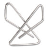 Oic Ideal Butterfly Clamps, #2, Silver, 50/Box