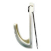 Cubicle Hooks, White, 5/Pack